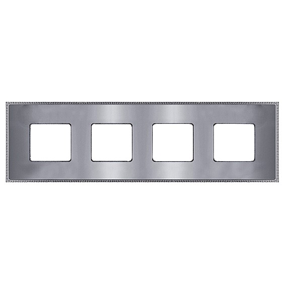Рамка 4 поста FEDE BELLE EPOQUE, bright chrome//bright chrome, FD01434CBCB