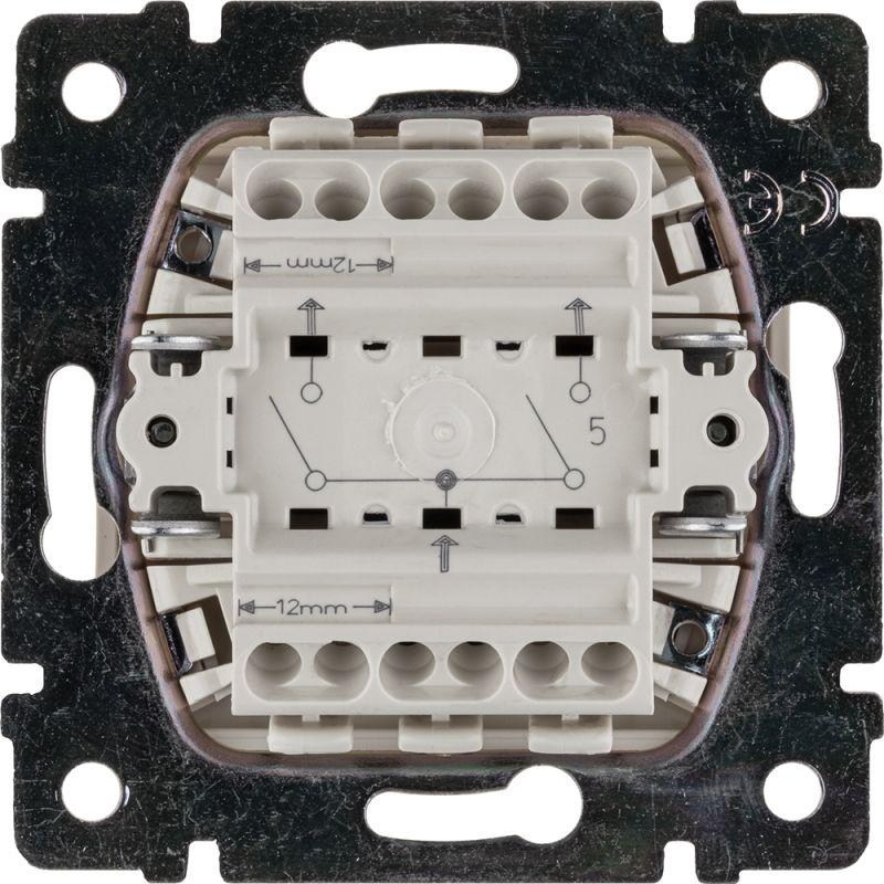 Выключатель 2-кл. СП Valena 10А IP31 250В механизм сл. кость Leg 774305