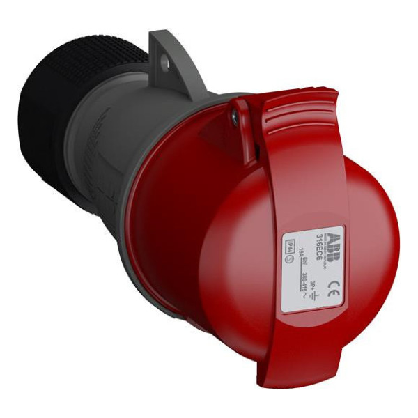 2CMA102012R1000 Розетка кабельная Easy&Safe 316EC6,16А,3P+E,IP44,6ч