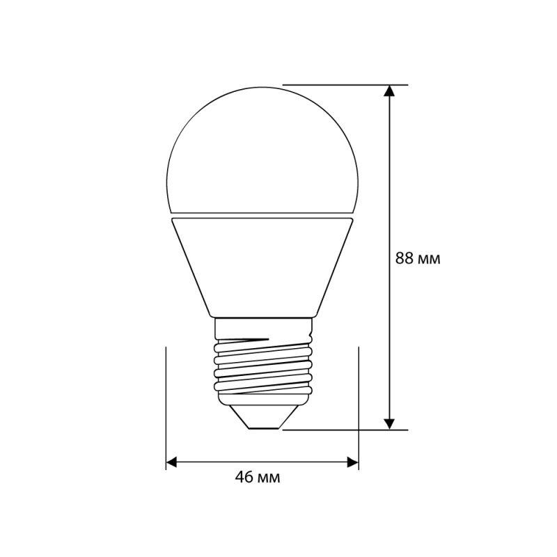 Лампа светодиодная LED8-G45/845/E27 8Вт шар 4500К бел. E27 750лм 170-265В Camelion 12394