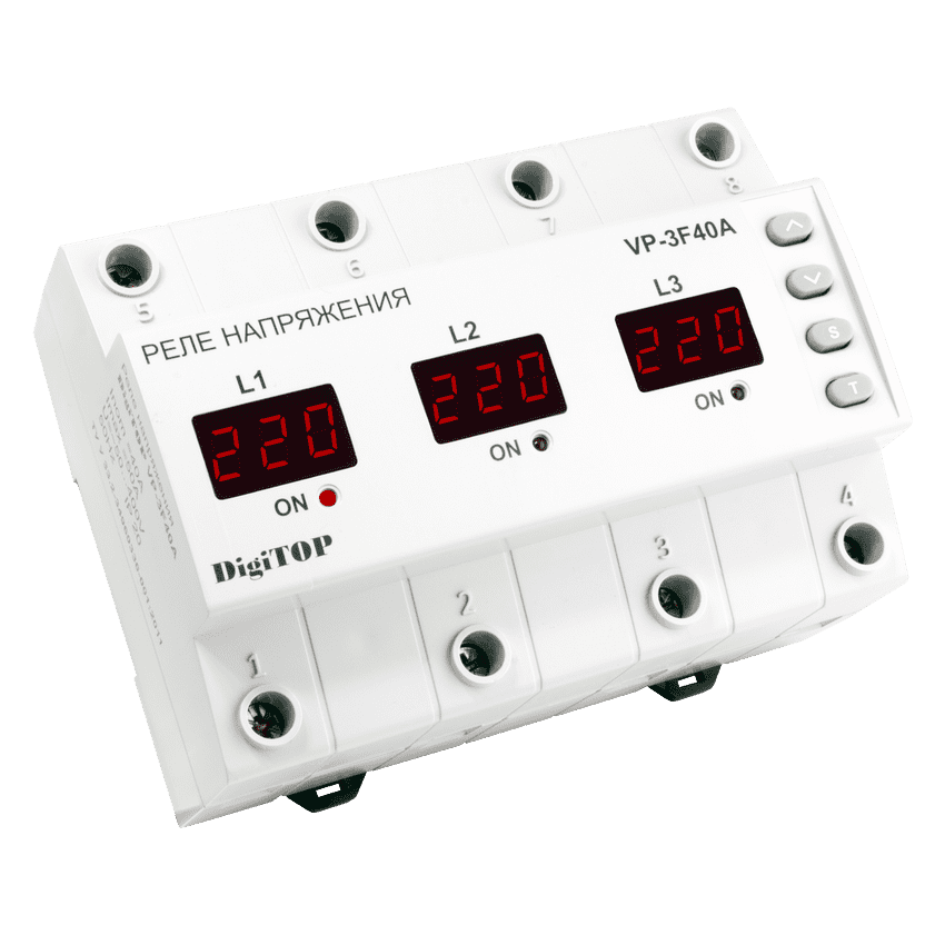 Реле контроля напряжения VP-3F40A DigiTOP