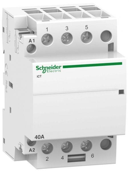 Контактор Schneider Electric модульный iСТ Acti9 40А 3п 3НО 230/240В A9C20843