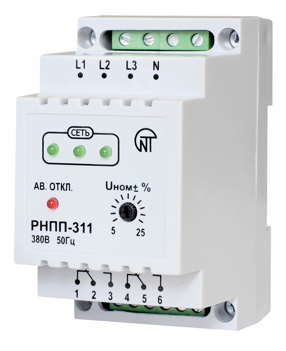 Реле контроля фаз РНПП-311-3 АПВ-250 сек.
